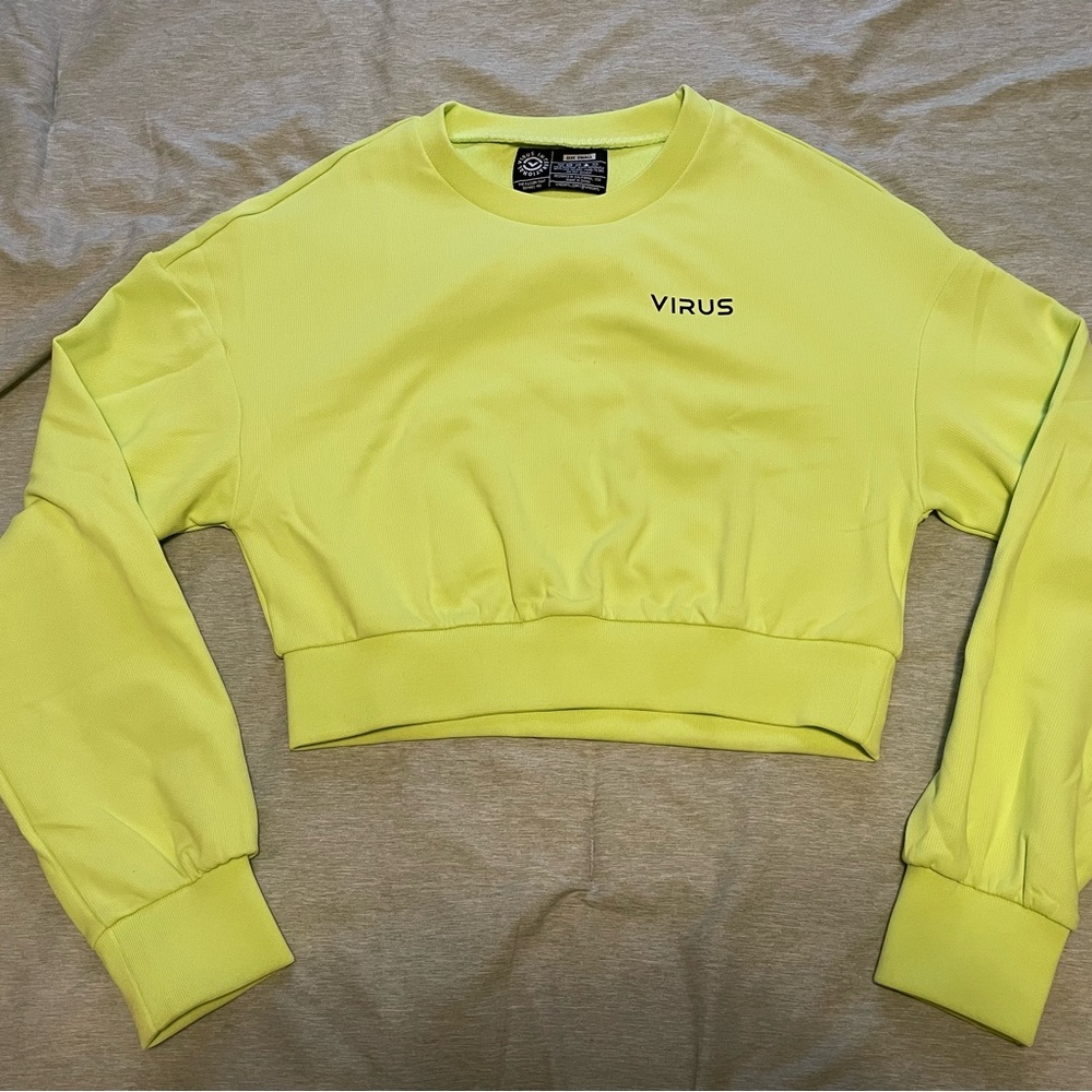 Virus Neon Crop Pullover